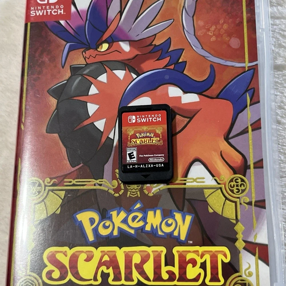 Pokemon Scarlet & Violet Double Pack Nintendo Switch CIB w/Unused 200 Poke Ball